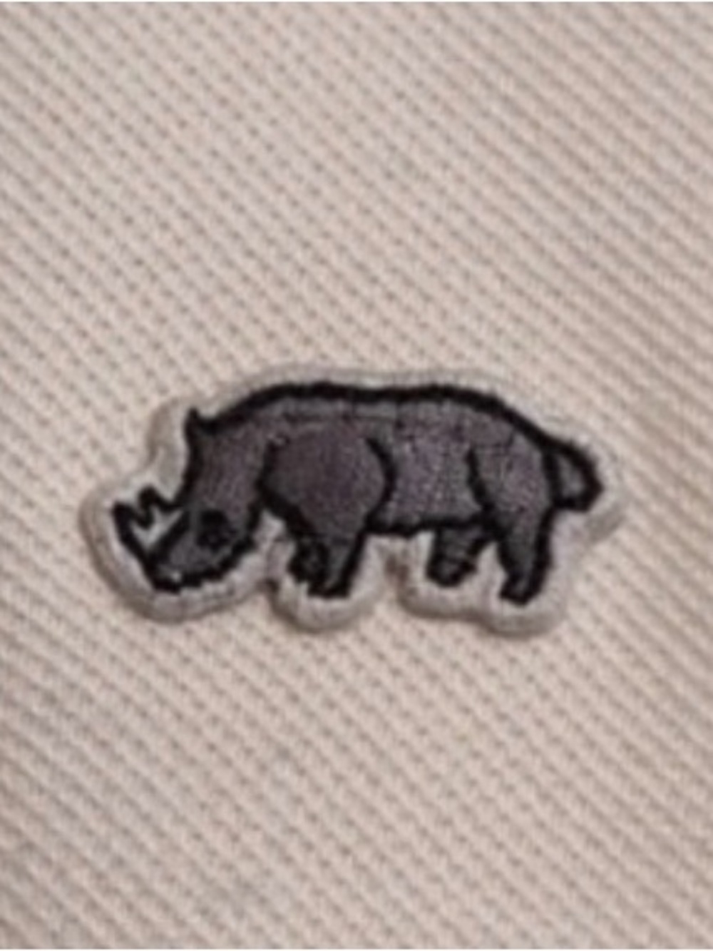 ECKO Unlimited Men’s XXXL (3XL) Cream Polo with an embroidered Rhino logo - Picture 4 of 11